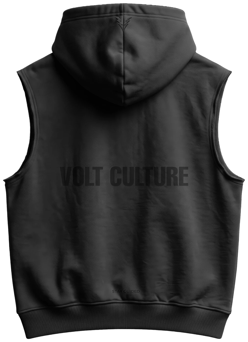 Volt Culture sleeveless hoodie, back
