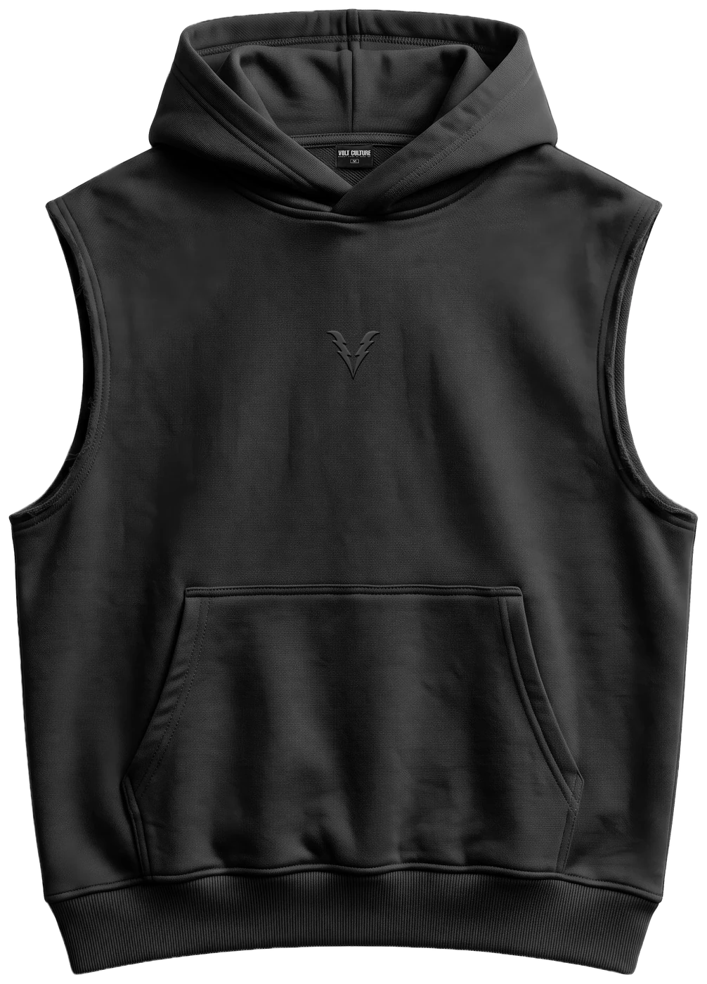 Volt Culture sleeveless hoodie, front